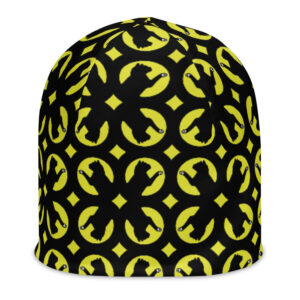 Cat Floral All-Over Print Beanie